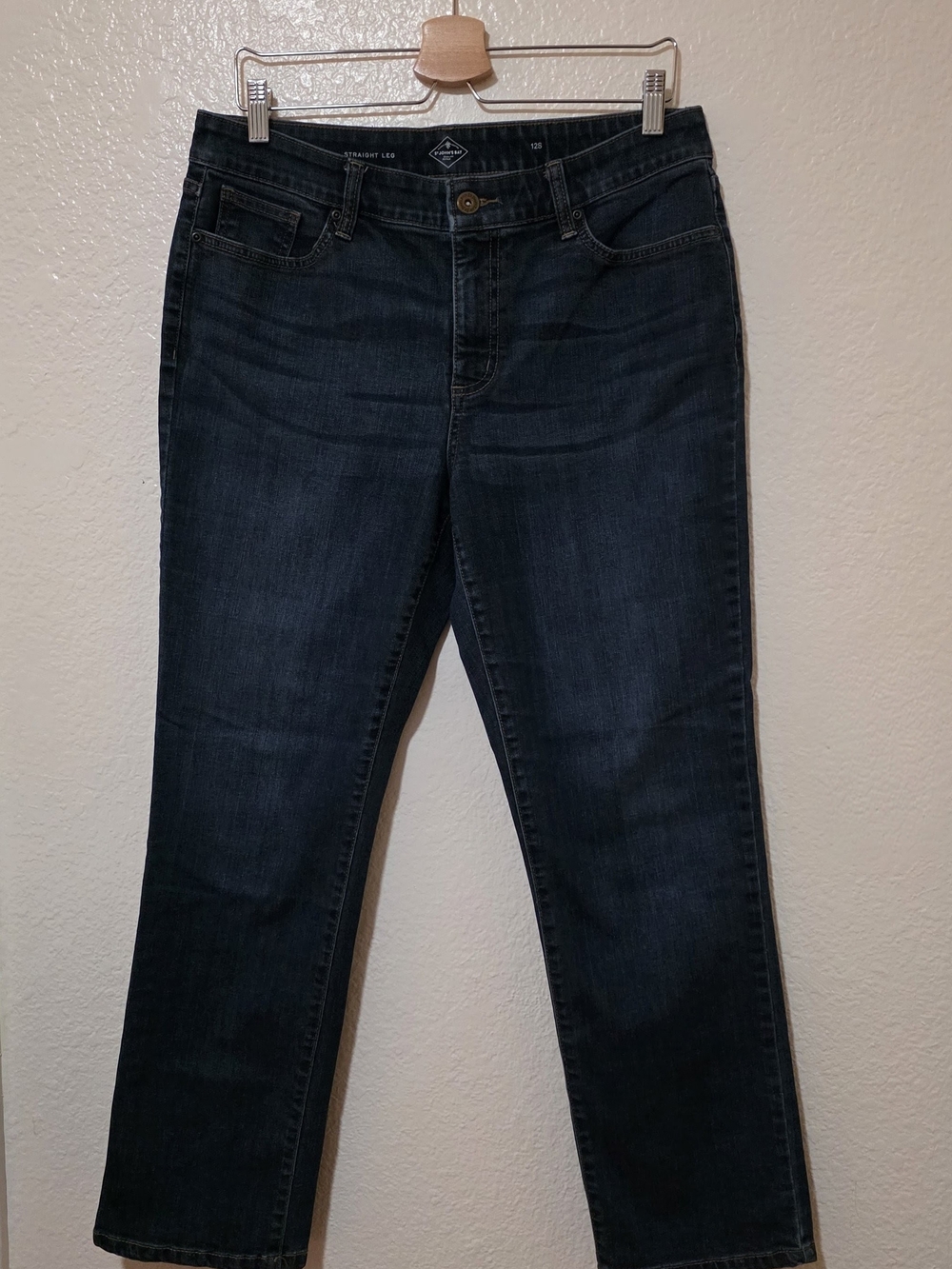 St. John's Bay Dark Wash Straight Leg Women's Jeans